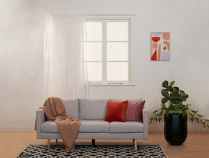 Curtains: Voile Ivory Curtains