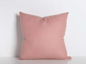 Cushions: Maia Linen Filled Cushion - Blush