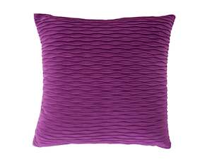 Wave Velvet Magenta Cushion Cover