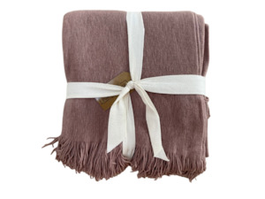 Hermosa Throw - Mauve Moss