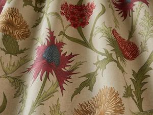 Net Curtain Fabrics: Acanthium Garnet Fabric