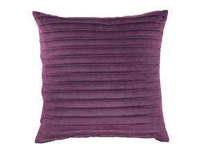 Harvey Furnishings: Pintuck Velvet Aubergine Cushion Cover