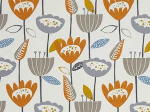 Nordic Collection: Flower Power Tangerine Fabric