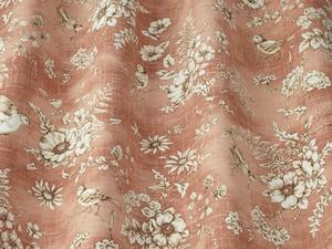 Forever Spring Collection: Finch Toile Coral Fabric