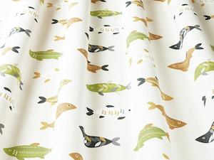 Levande Collection: Mr Fish Saffron Fabric