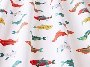 Levande Collection: Mr Fish Poppy Fabric