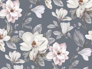 Uncoated Fabrics: Magnolia Fabric 140cm - Night