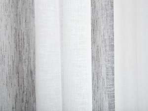 Raglan Stripe Sheer Fabric - Pebble