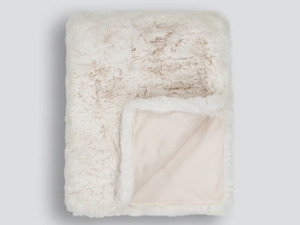 Cushions: Pelage Faux Fur Throw - Ivory