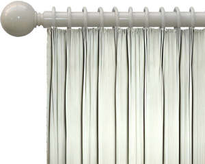 Curtain Rods: Expandable Rod Set 22/25, Canvas Cloth, 120 - 210cm