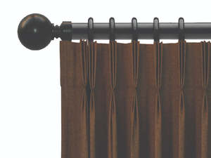 Curtain Rods: Expandable Rod Set 22/25, Black, 120 - 210cm