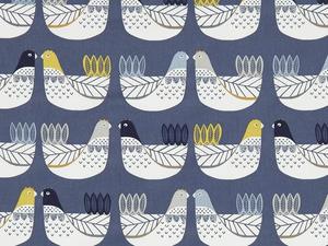 Cluck Cluck Ochre Fabric