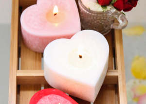 Pinot Blanc Heart (White) Candle