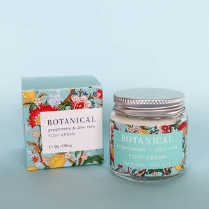 Valentines Day: Botanical -Foot Cream Peppermint + Aloe Vera