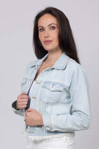 Augustine: TASHA DENIM JACKET LIGHT BLUE