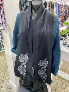 Merino Knit Scarf- Rose