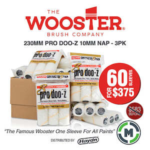 Paint Plaster: 60 Sleeve Box - 230mm x 10mm Wooster Pro Doo-z - 20 x 3 Pack