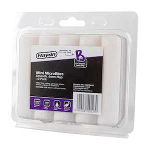 Paint Plaster: Haydn Smooth Finish Microfibre Mini Roller Sleeves 110mm x 6mm