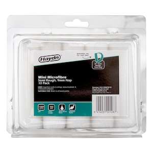 Haydn Semi Smooth Finish Microfibre Mini Roller Sleeves 110mm x 9mm