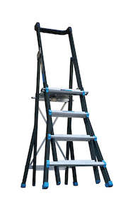 AdjustaStep Fibreglass Height Adjustable Platform Ladder 4-7 step