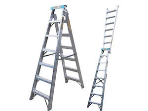 King 1.8m (6ft) Aluminium Industrial Combination Step And Extension Ladder - The&hellip;