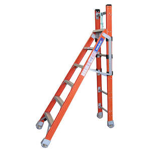 Ladders Scaffolding: Indalex Pro Series Step, Extension and Stairway Heavy Duty Fibreglass Ladder