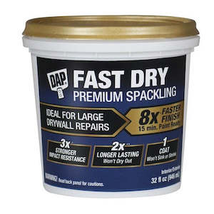 Fillers Putty Silicone And Sealants: DAP Fast Dry Premium Spackling - Paint In As Little As 15 Minutes 473ml