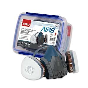 Respirators Safety Work Wear Respirators: Esko AIR8 Spray Paint Respiratory A2/P2 Kit - Protect Against Gas / Vapours / Particulates