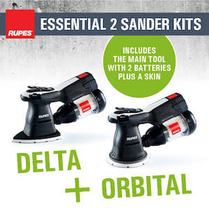 Sanders Power Tools: The Perfect Everyday Sander Combo Kit - Rupes 18V Random Orbital 125mm & Delta Sander