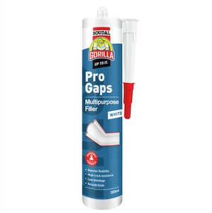 Flexible Gap Fillers Fillers Silicone And Sealants: Gorilla Pro Gaps Multipurpose Gap Filler 300ml