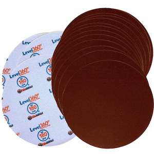 225mm Discs Abrasives Sanding Disks: 225mm Level 360 Round Sanding Discs - 5 Pack