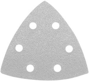 Delta Diy Velcro Shapes Abrasives Velcro Power Tool Sheets: Velcro Detail Discs 93mm x 93mm, 6 Hole - 10 Pack