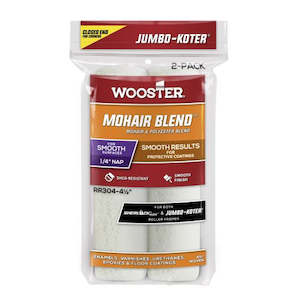 Mini Rollers Nook Crannies Roller Trays Handles Poles And Sleeves: 165mm x 6mm Wooster Jumbo-Koter Mohair Blend Mini Roller Sleeves - 2 Pack
