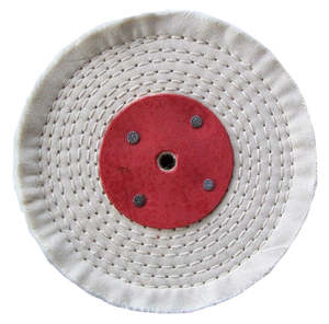 Abrasives: 150mm White Stitched Polishing Mop WSM