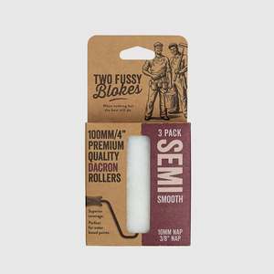 Painting Decorating: 100mm x 10mm Two Fussy Blokes Mini Dacron Roller Sleeves - 3 Pack