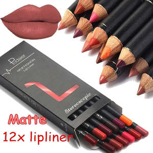 Beauty Makeup: 12 Colors Lip Liner Pencil