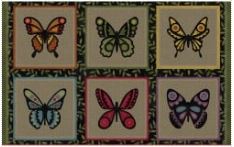 Bonnie Sullivan: Bonnies Butterflies~Butterfly running blocks panel