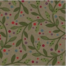 Bonnies Butterflies~flannel~vines tan