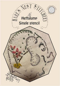 Hares Nest Stitchery: Hare's Nest Stitchery ~"Heffalump" Single Stencil