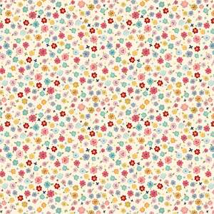 Poppie Cotton Farmgirls Unite: Poppie Cotton ~ Farmgirls Unite ~cream calico