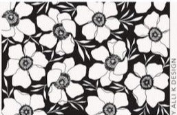 Illustrations~ Paper & Ink Canvas ~Moody Floral Panel