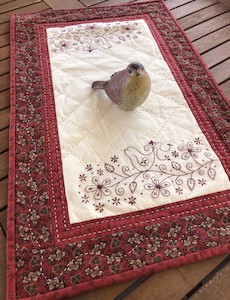 The Laundry Basket Bluebird: Gail Pan~ Little Bluebird (in red)~ pattern