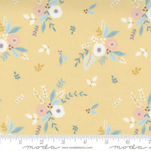 Little Ducklings Cloth Paper: Little Ducklings ~Paper + Cloth~ floral~ mustard