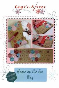 Hugsn Kisses: Hugs'n Kisses~ Hexie on the Go Bag~ Pattern