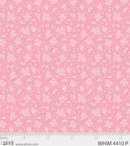 Whimsy By Heather Dutton Of Hang Tight Studio: Whimsy~Mod Swoop Pink~ 4410P End of bolt-1 metre
