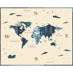 Panels: Longshore~ Newton Flag~ Panel 90cm