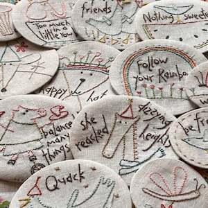 Hatched Patched: "Sunshine & Lollipops" Homespun 2024 BOM ~Hatched & Patched ~ Panel