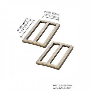 Widemouth Slider Flat (1.5") 2pk - byannie
