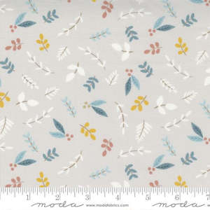 Little Ducklings Cloth Paper: Little Ducklings ~Paper + Cloth~ warm grey ~foliage sprigs