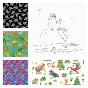 MillyMac Studio~Xmas Kiwi at the Beach & NZ Fat Quarter